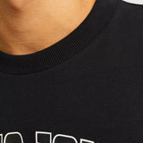 JACK & JONES JJECALEB varsity tee o-neck in black - Image 5