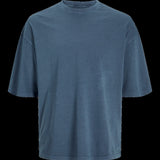 JACK & JONES JJECHARGE faded tee o-neck in mood indigo - Image 3