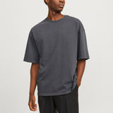 JACK & JONES JJECHARGE faded tee o-neck in castlerock - Image 1
