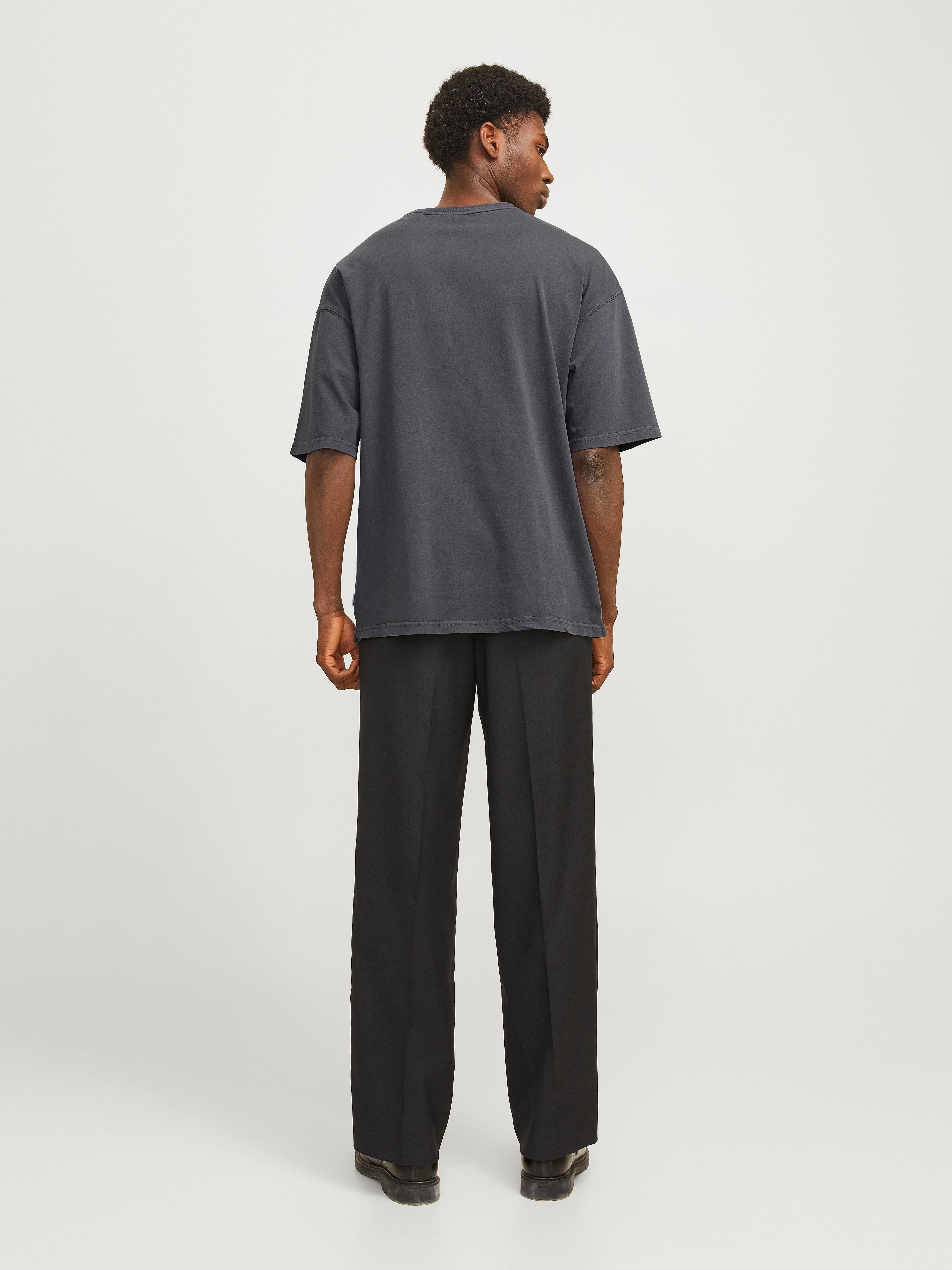 JACK & JONES JJECHARGE faded tee o-neck in castlerock - Image 2