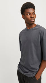 JACK & JONES JJECHARGE faded tee o-neck in castlerock - Image 7