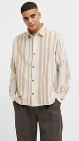 JACK & JONES JJECHARGE overshirt in white - Image 1