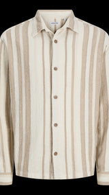 JACK & JONES JJECHARGE overshirt in white - Image 3