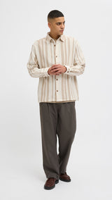 JACK & JONES JJECHARGE overshirt in white - Image 4