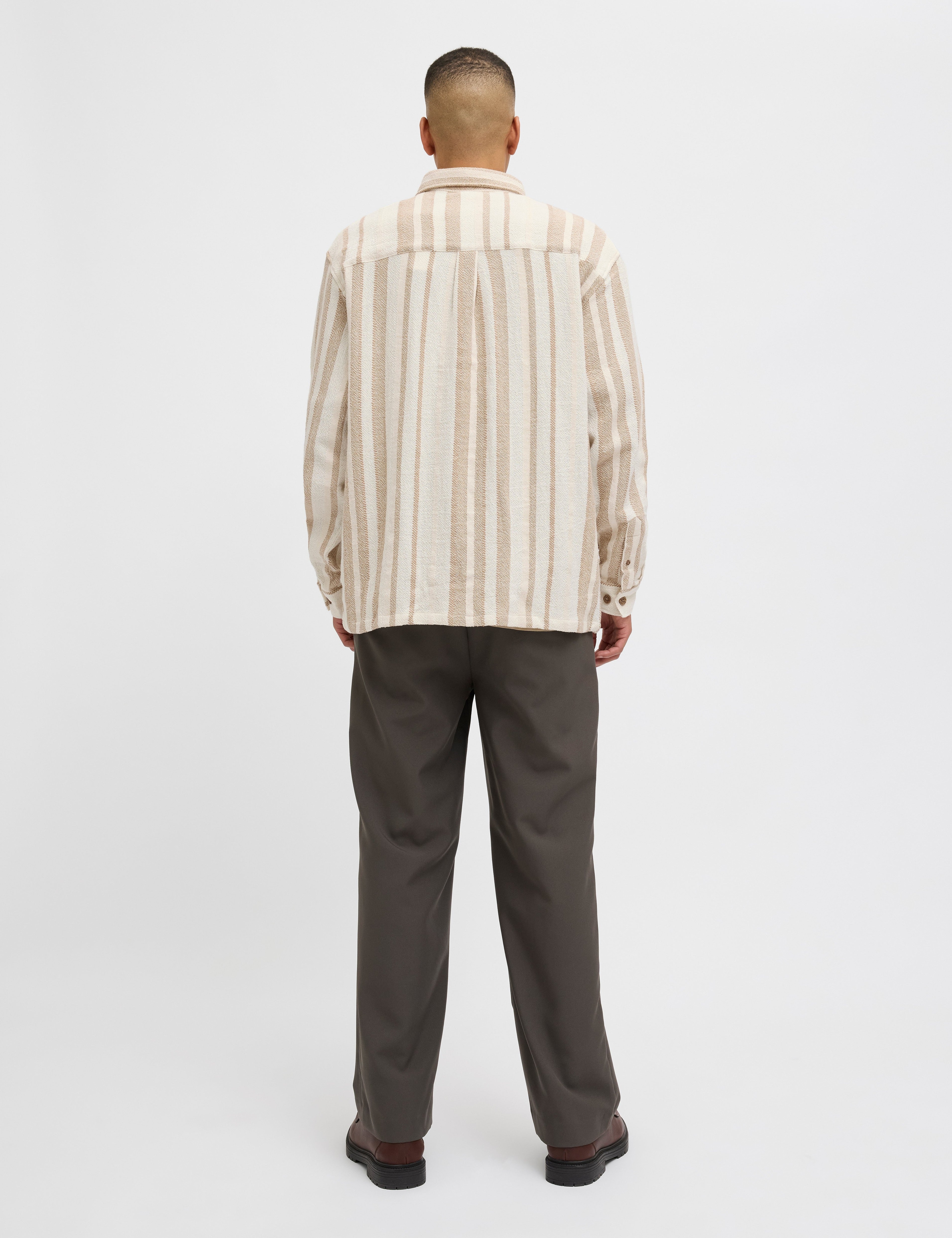 JACK & JONES JJECHARGE overshirt in white - Image 2