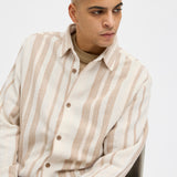 JACK & JONES JJECHARGE overshirt in white - Image 7