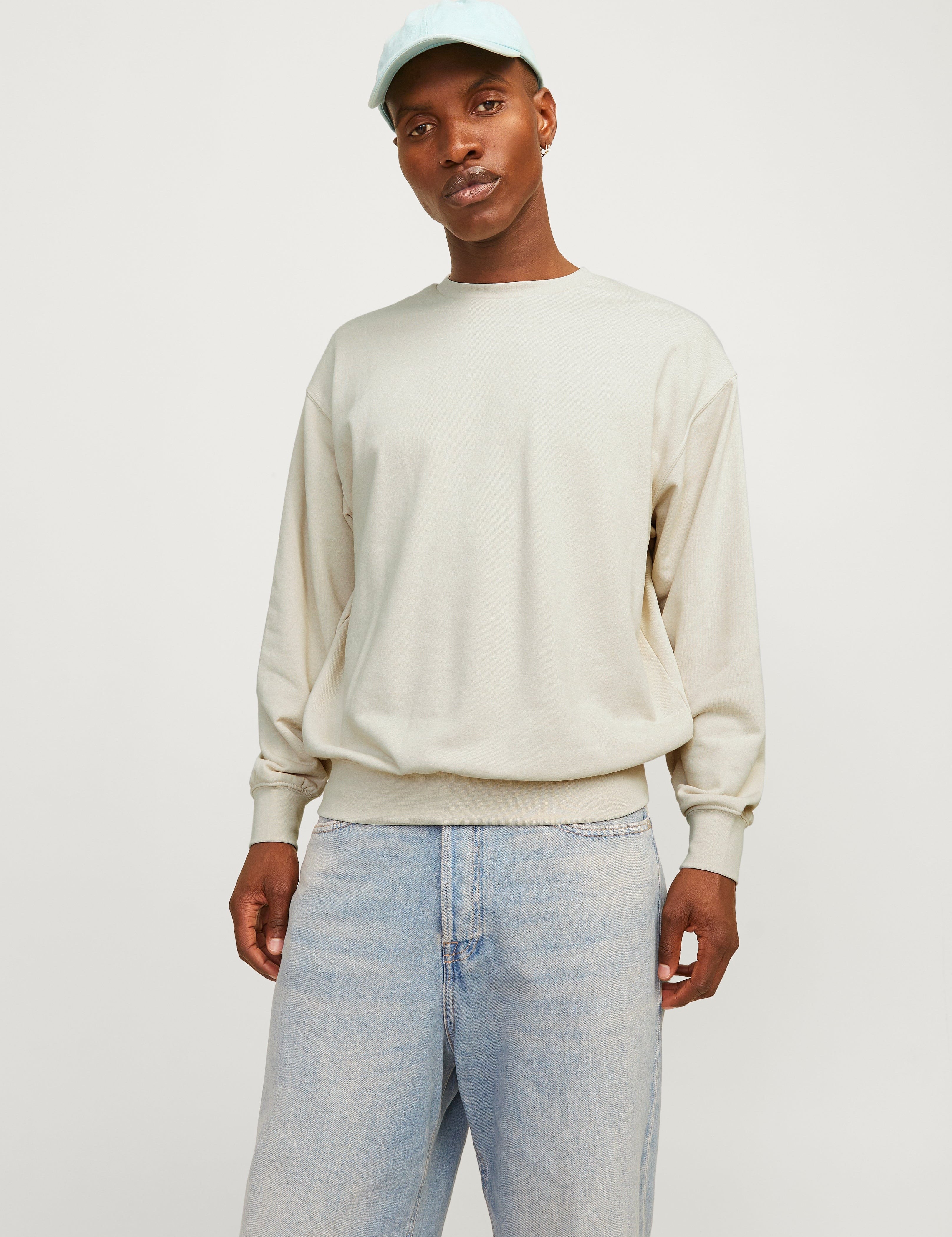 JACK & JONES JJECHARGE sweat crew neck in black - Image 1