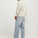 JACK & JONES JJECHARGE sweat crew neck in moonbeam - Image 2