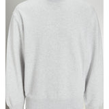 JACK & JONES JJECHARGE sweat crew neck in white melange - Image 3
