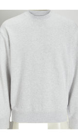 JACK & JONES JJECHARGE sweat crew neck in white melange - Image 3