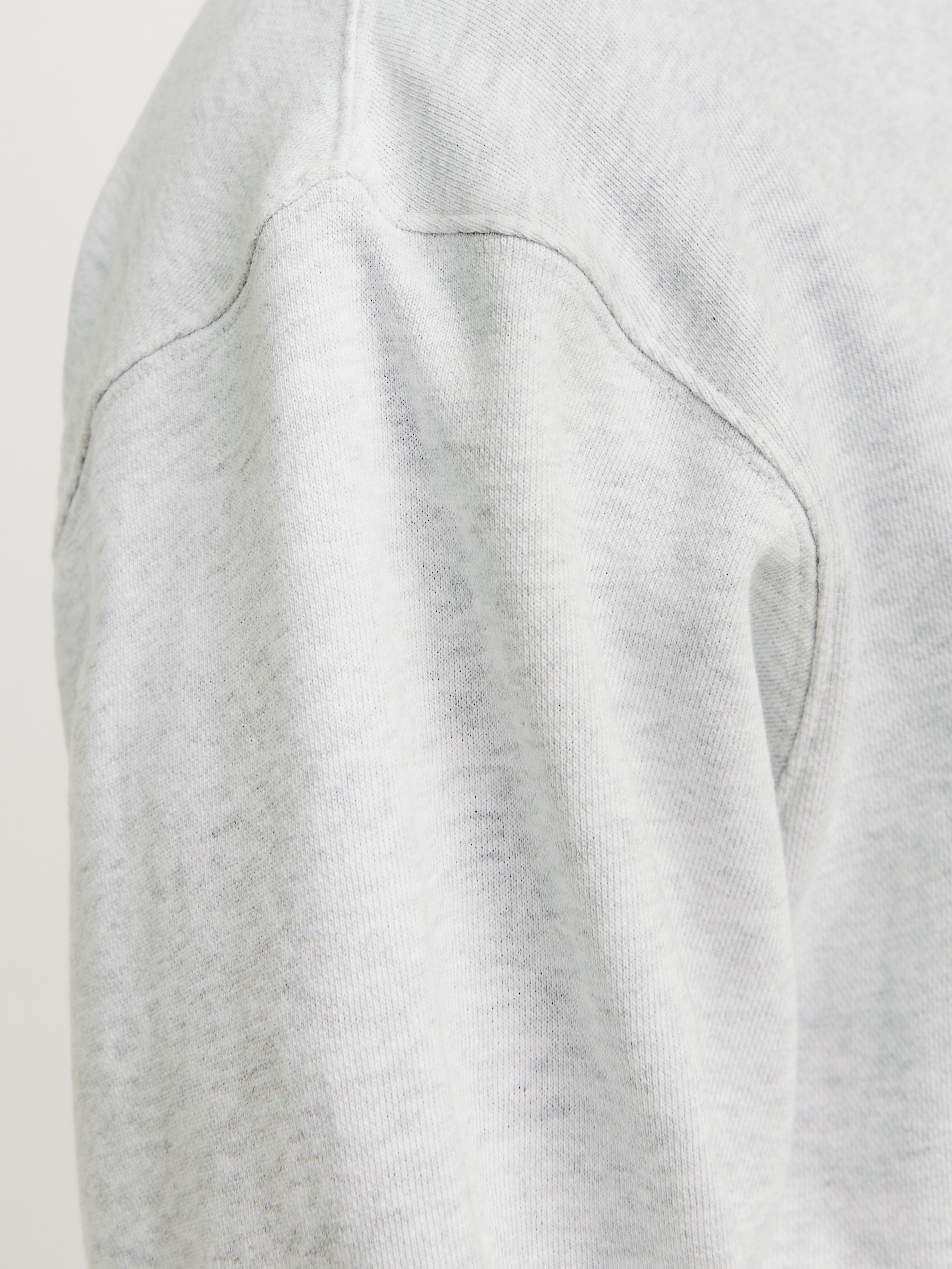 JACK & JONES JJECHARGE sweat crew neck in white melange - Image 6