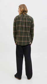 JACK & JONES JJECLASSIC flannel check shirt in rosin - Image 2