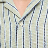 JACK & JONES JORCOBA stripe resort shirt in cedar - Image 5