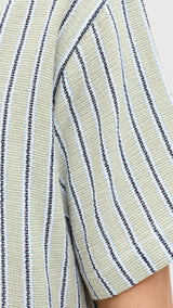 JACK & JONES JORCOBA stripe resort shirt in cedar - Image 6