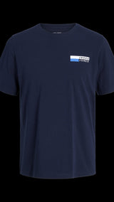 JACK & JONES JJECORP logo tee play o-neck in navy blazer - Image 3