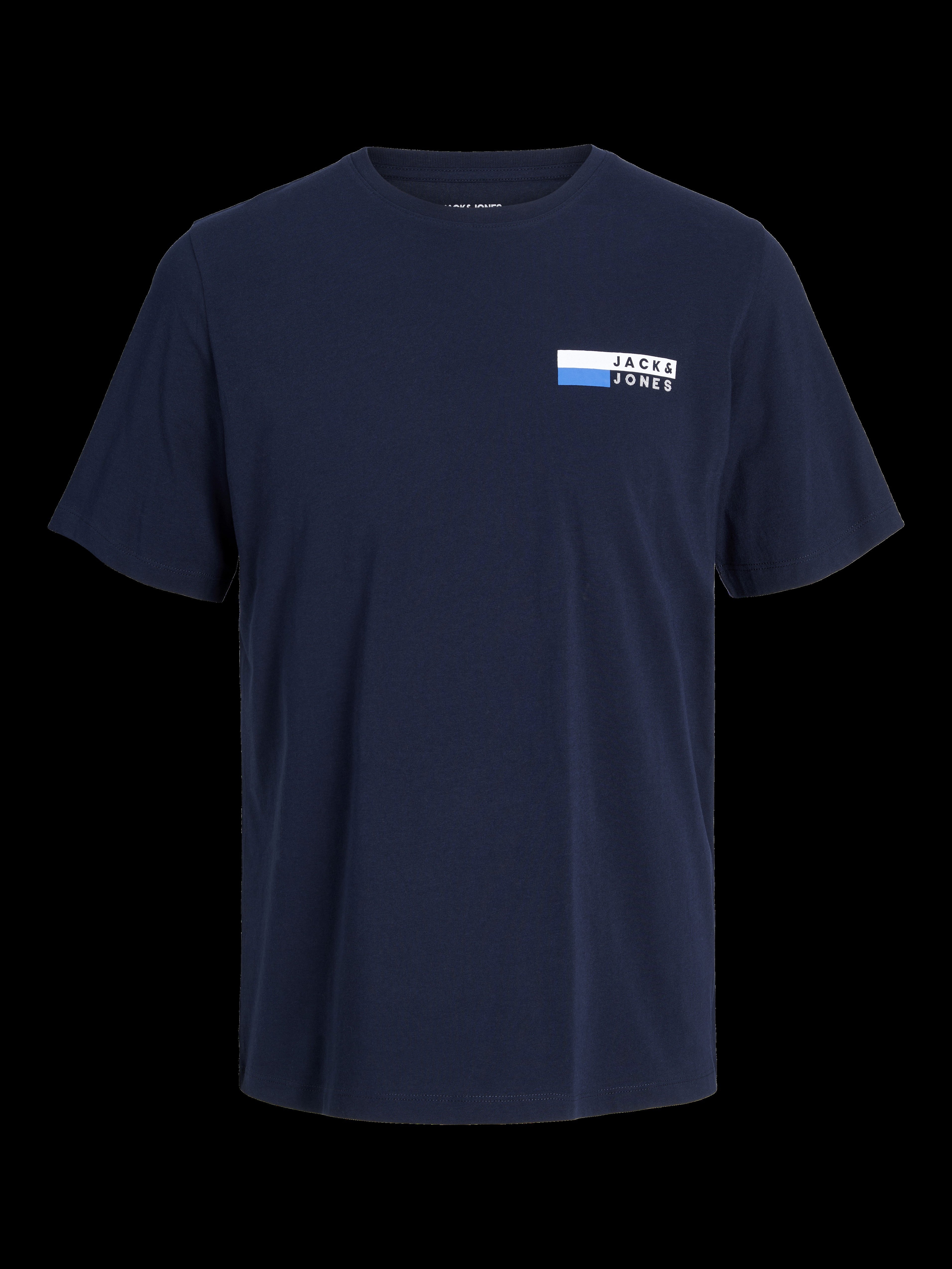 JACK & JONES JJECORP logo tee play o-neck in navy blazer - Image 3