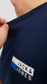 JACK & JONES JJECORP logo tee play o-neck in navy blazer - Image 6