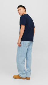 JACK & JONES JJECORP logo tee play o-neck in navy blazer - Image 2