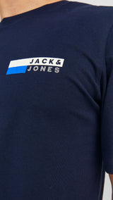 JACK & JONES JJECORP logo tee play o-neck in navy blazer - Image 5