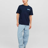 JACK & JONES JJECORP logo tee play o-neck in navy blazer - Image 4