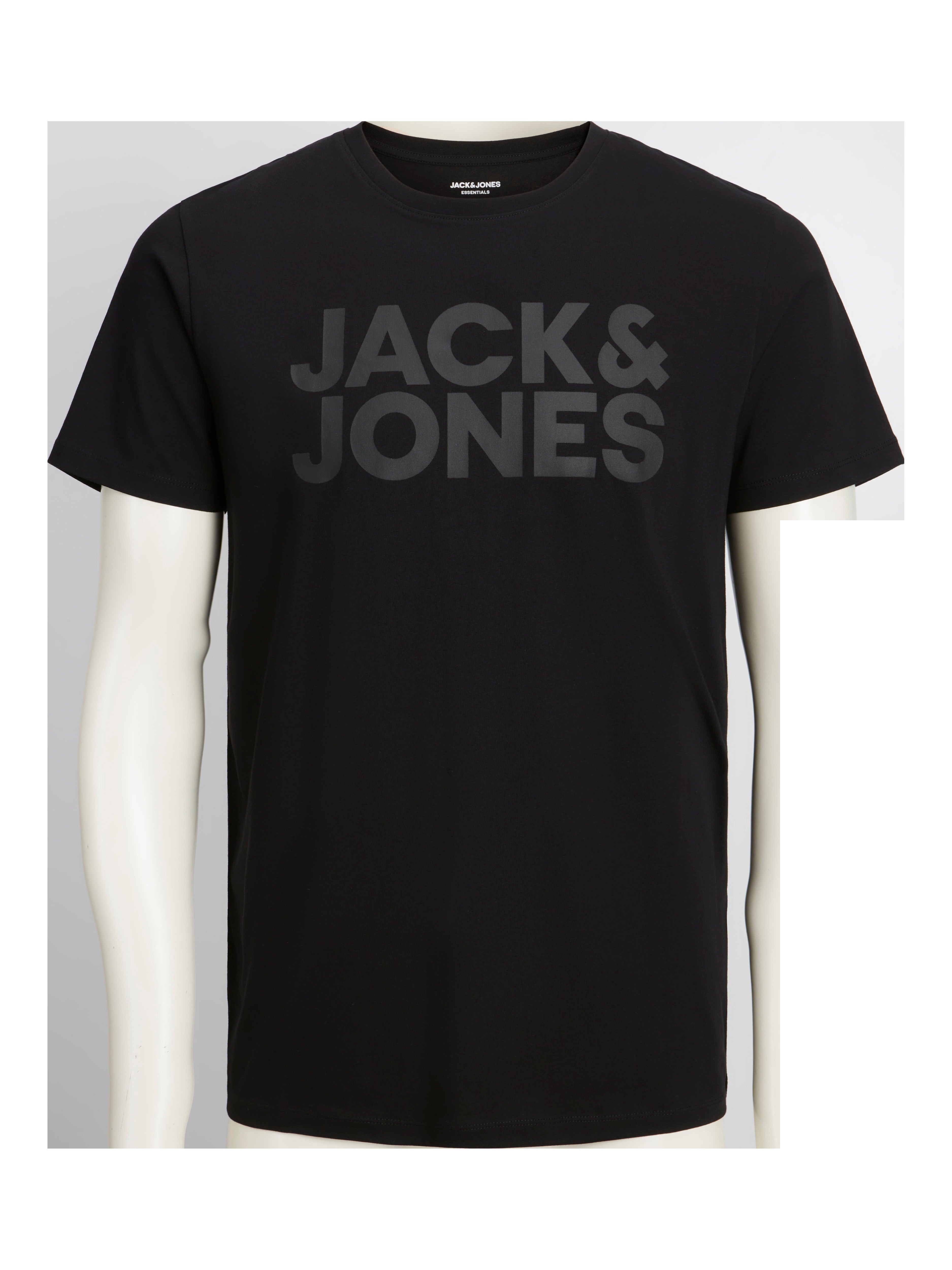 JACK & JONES JJECORP logo tee o-neck in black - Image 3