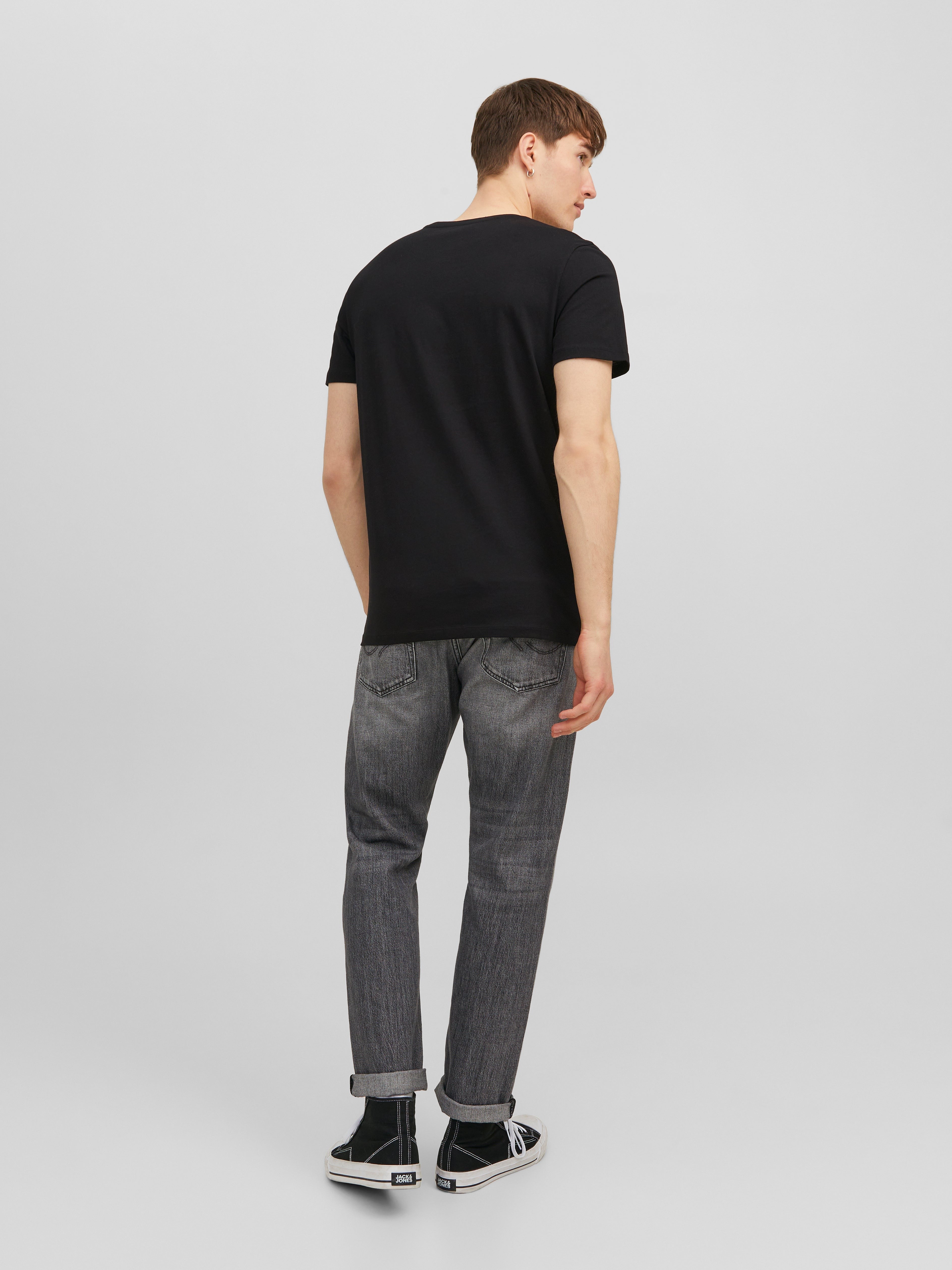 JACK & JONES JJECORP logo tee o-neck in black - Image 2