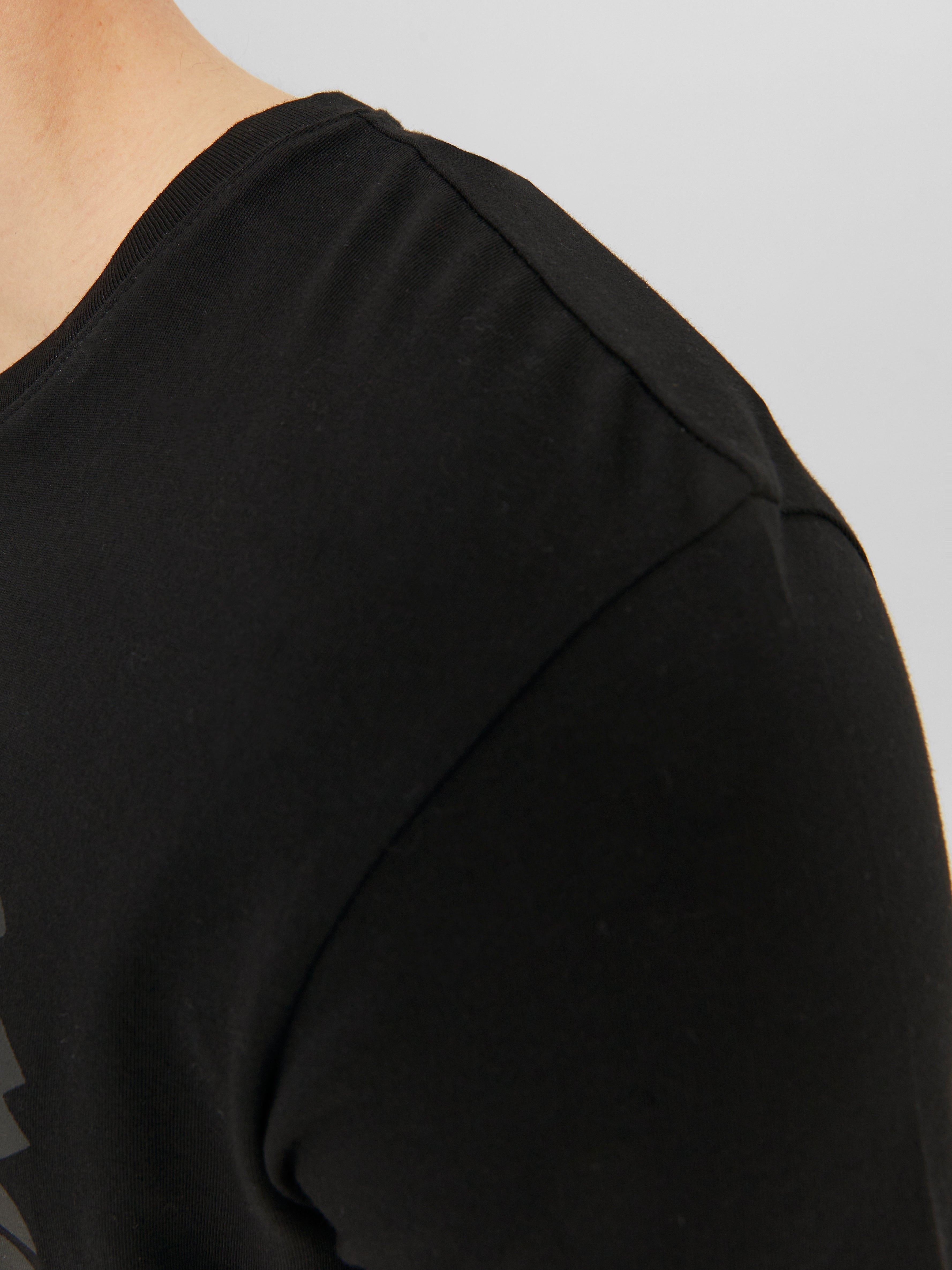 JACK & JONES JJECORP logo tee o-neck in black - Image 5