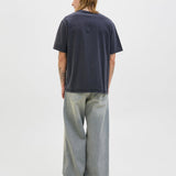JACK & JONES JJEDOVER print tee crew neck in black - Image 2