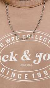JACK & JONES JJEDOVER print tee crew neck in monks robe - Image 6