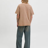 JACK & JONES JJEDOVER print tee crew neck in monks robe - Image 2