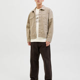 JACK & JONES JJEDOVER print tee crew neck in antique white - Image 4