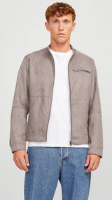 JACK & JONES JJEDYLAN biker jacket - falcon