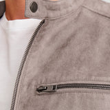 JACK & JONES JJEDYLAN biker jacket - falcon