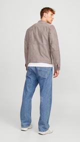 JACK & JONES JJEDYLAN biker jacket - cognac