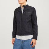 JACK & JONES JJEDYLAN biker jacket - jet black