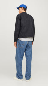 JACK & JONES JJEDYLAN biker jacket - jet black
