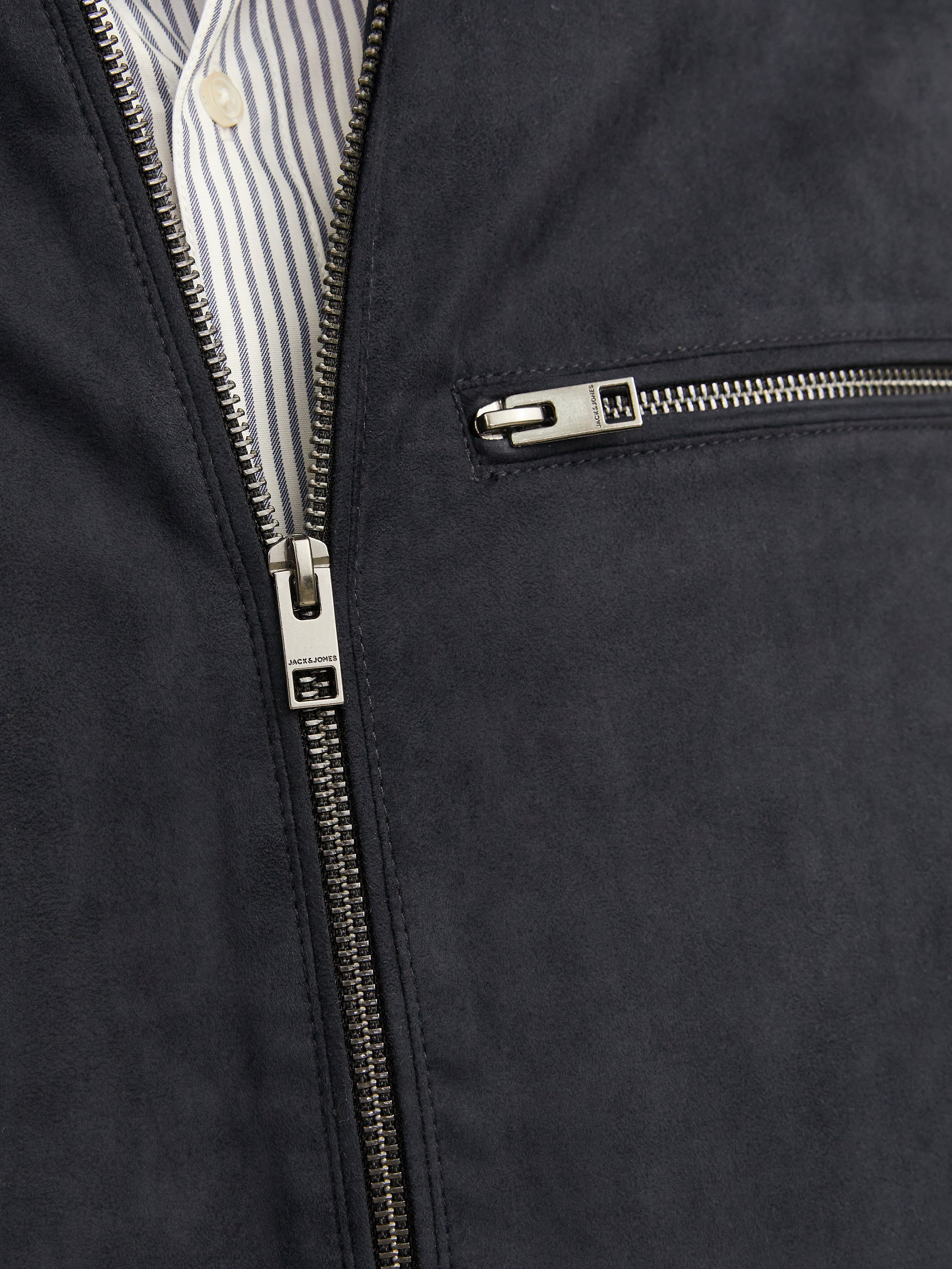 JACK & JONES JJEDYLAN biker jacket - jet black