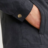 JACK & JONES JJEDYLAN biker jacket - jet black
