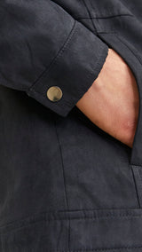 JACK & JONES JJEDYLAN biker jacket - jet black