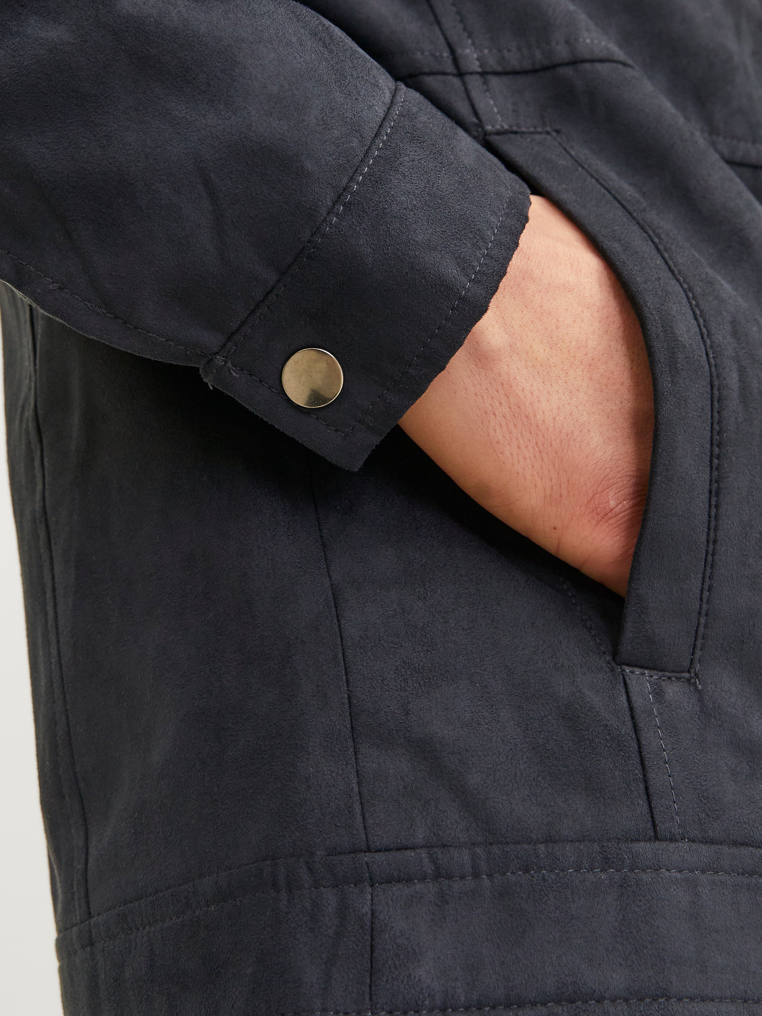 JACK & JONES JJEDYLAN biker jacket - jet black