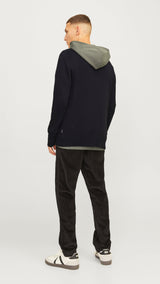 JACK & JONES JJEEMIL knit button cardigan in black - Image 2