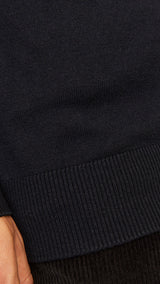 JACK & JONES JJEEMIL knit button cardigan in black - Image 5