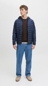 JACK & JONES JJEEMIL knit cable crew neck in mulch twist - Image 4