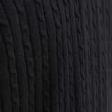 JACK & JONES JJEEMIL knit cable crew neck in black - Image 6