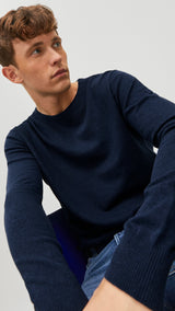 JACK & JONES JJEEMIL knit crew neck in coriander - Image 8