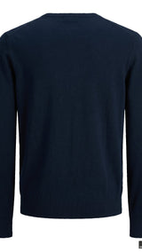 JACK & JONES JJEEMIL knit crew neck in coriander - Image 4