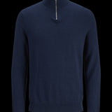 JACK & JONES JJEEMIL knit half zip in mocha bisque - Image 3