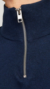 JACK & JONES JJEEMIL knit half zip in mocha bisque - Image 7