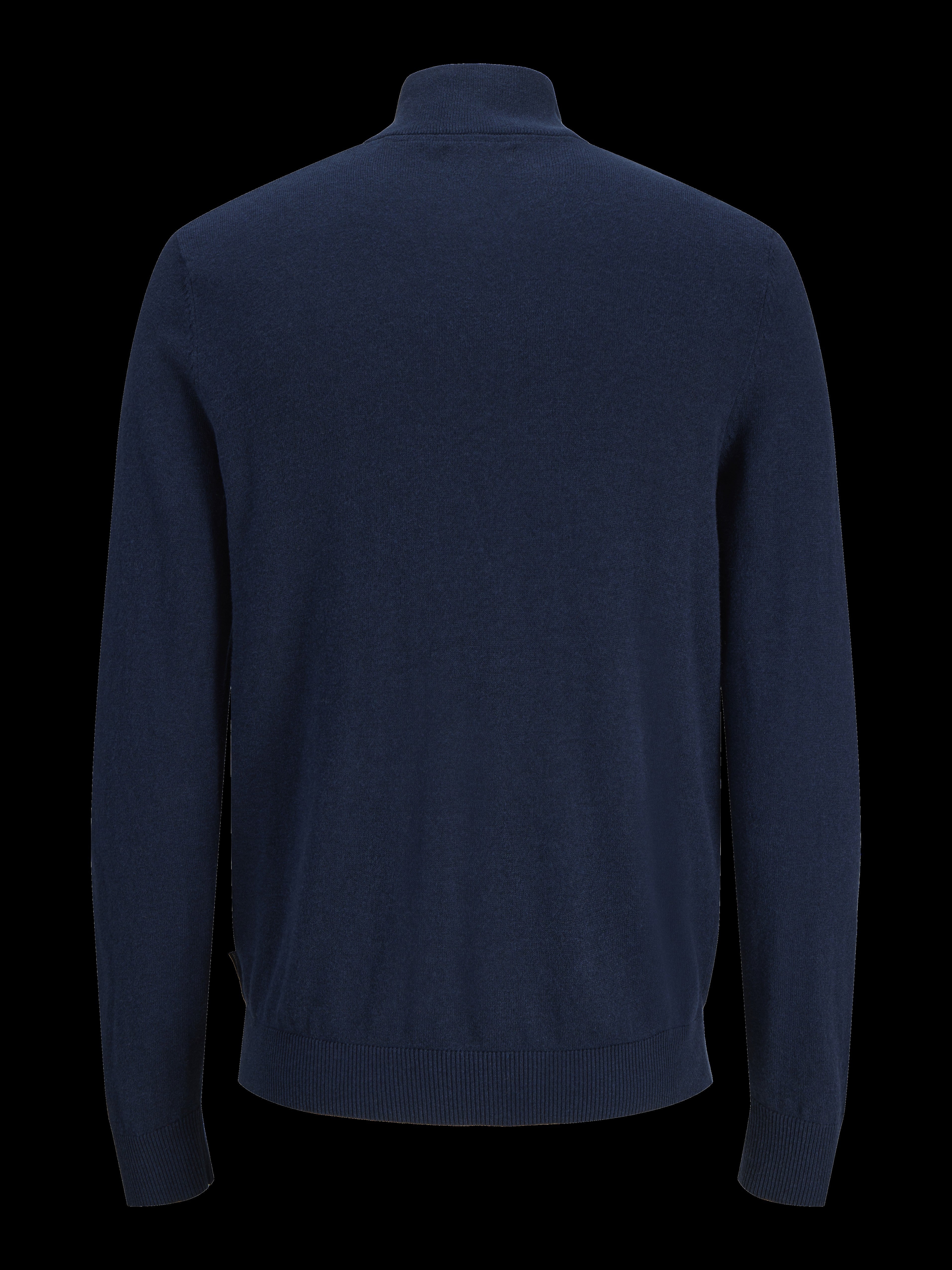 JACK & JONES JJEEMIL knit half zip in mocha bisque - Image 4