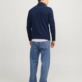 JACK & JONES JJEEMIL knit half zip in mocha bisque - Image 2